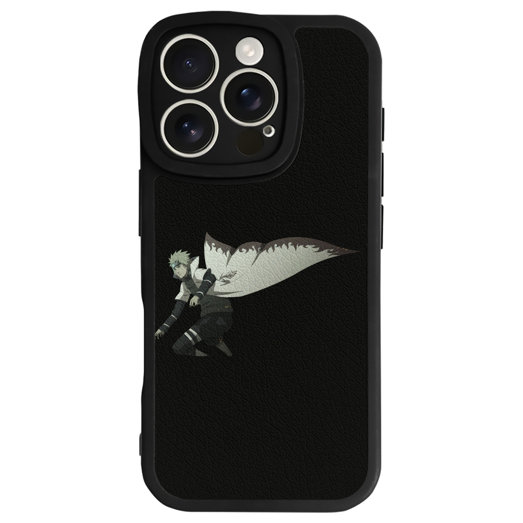 （画像用） NARUTO -ナルト- 波風 ミナト Namikaze Minato 【iPhone 16シリーズ対応】シリコンスマホケース（レザー調） 材質：シリコン